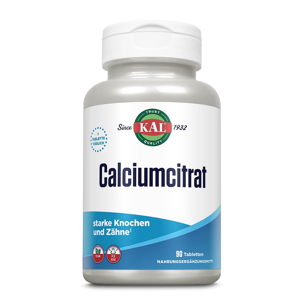 KAL Kalsiumcitrat, 1000 mg, 90 tabs