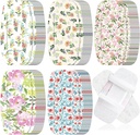 Sinmoe 100 stk store bånd 2 x 4 tommers lateks gratis stor klesskap blomst sår omsorg fleksibel stoff bandages for omsorg og beskytte sår