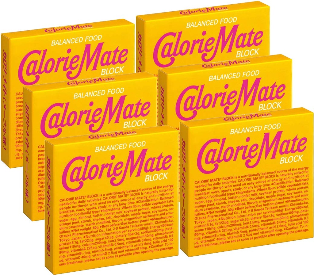 Otsuka Calorie Mate balansert mat ahorn 2.82oz/80g (6 pakke)