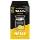 HALLS Minis Honning Lemon Flavor Sukker Gratis Cough Drops, 8 Pakker 24 Drops Totalt)