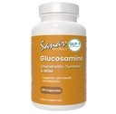 Sanar Naturals Glukosamine Chondroitin MSM Turmeric - Joint Support Supplement for kne, rygg, hender og kropp - Ikke-GMO, Glutenfri, 120 kapsler