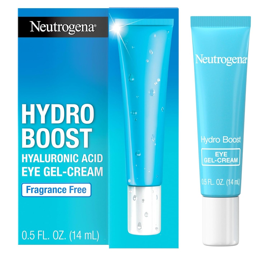 Neutrogena Hydro Økt Under Øyekrem, med renset hyaluronsyre, holder under øyet område ser glatt & hydrert, fragrance gratis og ikke-komedogen, 0,5 oz