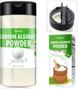 Natriumalginat pulver - 4 oz ren natriumalginat mat klasse tikkener pulver, naturlig gelling agent for Desserter, Caviar sfærer fremstilling, iskrem, kjøttloaves, vegansk stabilizer for baking, tykkelse