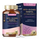Totaria Myo-Inositol & D-Chiro Inositol Supplement Capules 3075mg, Plus Multivitamin vitamin D3, Folat, Ideell 40:1 Ratio - Hormonell balanse for kvinner og ovarian* Støtte | Vegan, ikke GMO - 120 Caps