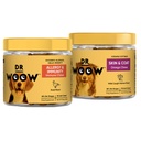 Pre, Pro, PostBiotic+ Salmon SkinHealth Mykt Chew Supplement Bundle - Hundevitaminer, Sink, Biotin, Probiotika, Omega 3 Fish Oil, og Wild Alaskan Salmon Oil, Cure Itchy hud