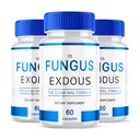 (Pack of 3) Fungus-Exdeous - piller støtter sterke sunne naturlige negler - 180 kapsler, hvit