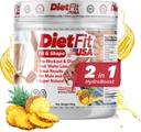 DIETFIT | Pre-Workout og Diuretic 300 Grams | Hydroboost 2-i-1 | Pre-Workout & Diuretic | Intense Energy | Pineapple Flavor | 30 Services | Treningstilskudd
