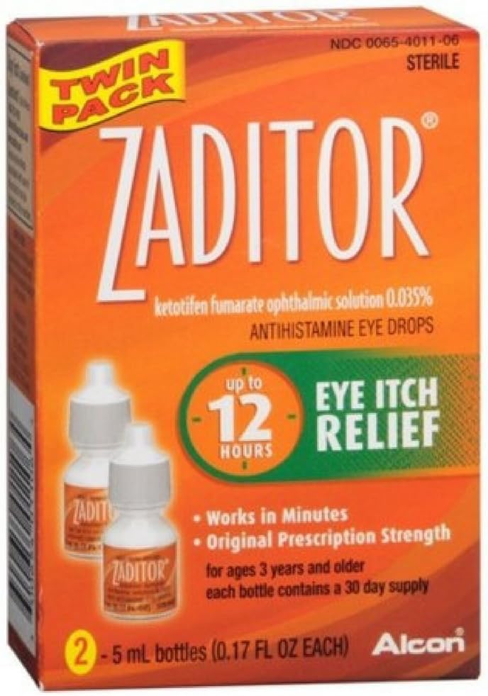 Zaditor Antihistaminer Øye Drops Twin Pack 0.34 Fl oz