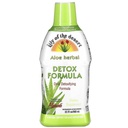 Lily Of The Desert Aloe Vera Herbal Detox Formula - Aloe Vera Juice med Melk Thistle, Slippery Elm, Burdock Root, Dandelion Root, og Echinacea for Gut helse, Liver Support, og velvære, 32 Oz