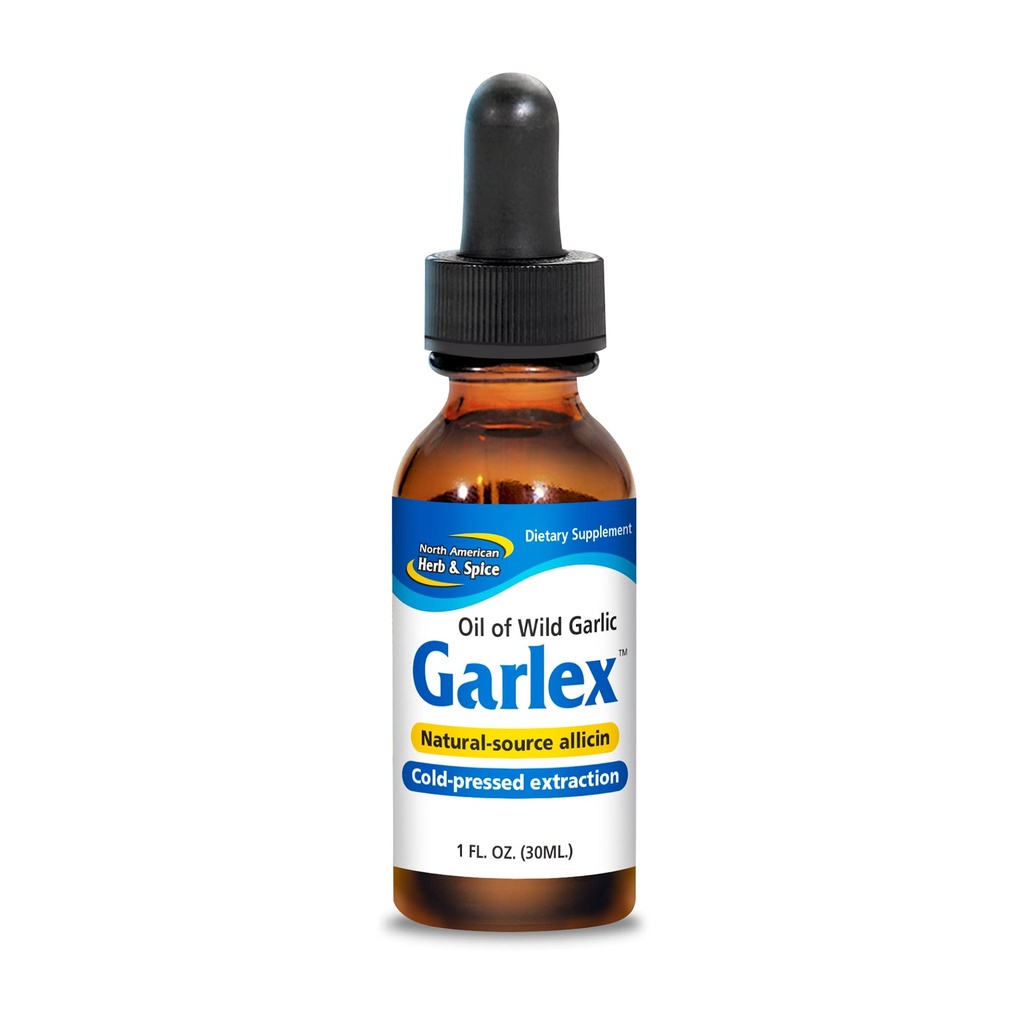 Nordamerikanske urter og krydder, Garlex. Olje av vill hvitløk, 1 oz