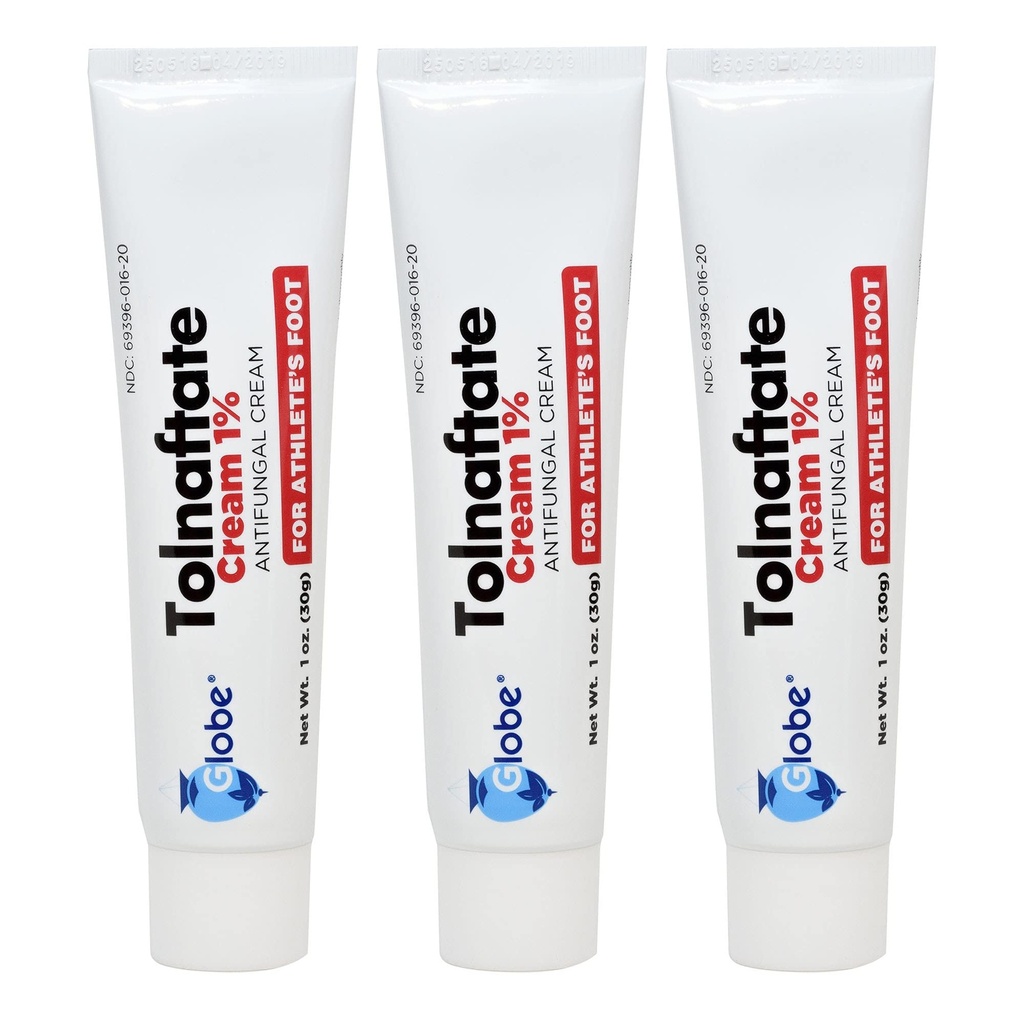 Globe Tolnaftat 1%, 1 Oz Antifungal behandling, bevis klinisk effektiv på de fleste atleter fot og ringorm (3 pakke)