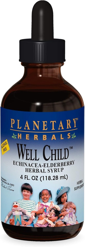 Planetære urter Echinacea-Elderberry Syrup, 4 fl oz (128,28 ml)