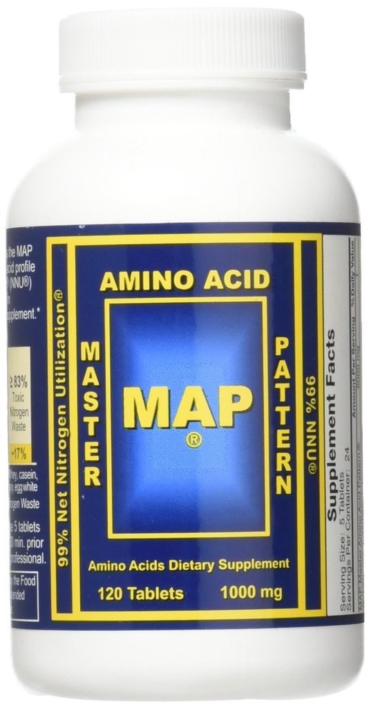 Kart 2 X Master Amino syre mønster 1000mg muskelbygging