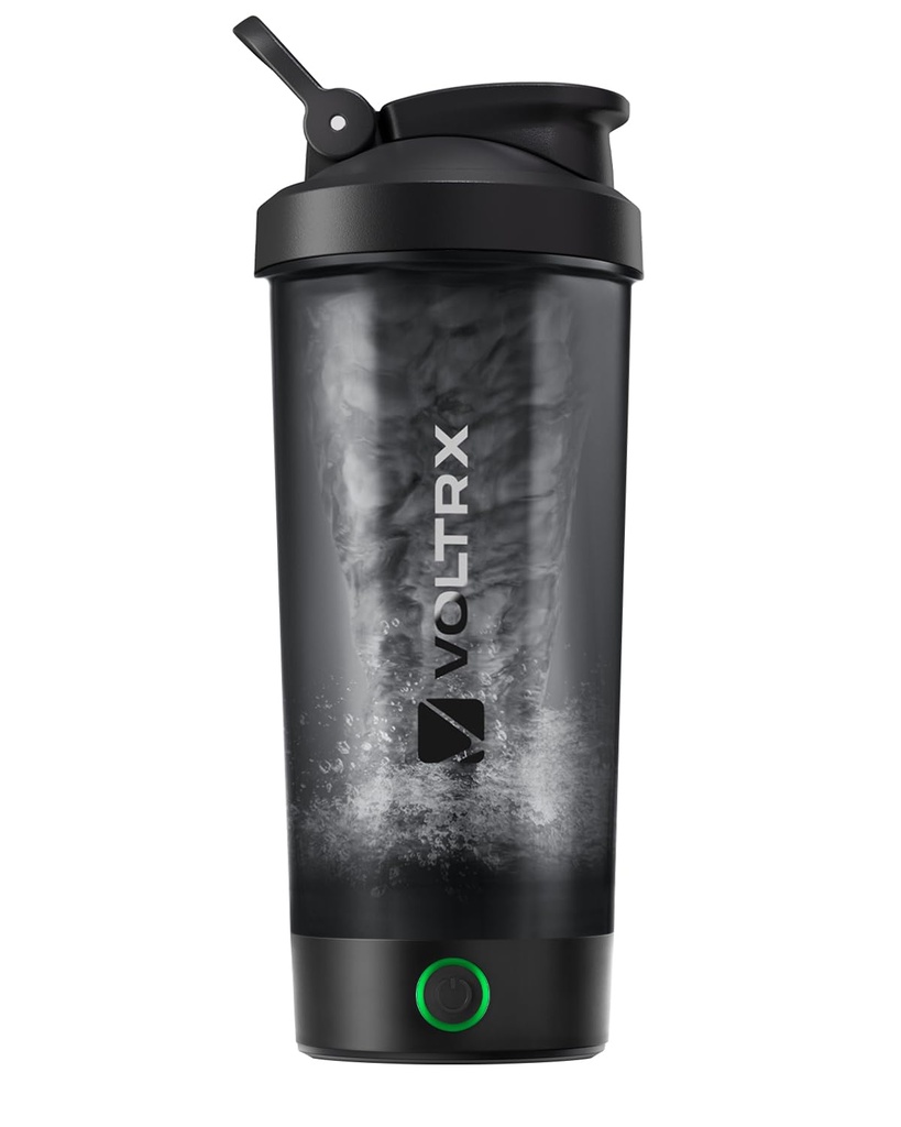 VOLTRX Protein Shakerflaske, Merger USB C Oppladbar elektrisk proteinshakemikser, Shaker kopper for proteinshake og måltid erstatningshake, BPA gratis, 24oz