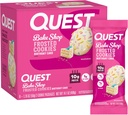 Quest Nutrition Frosted Cookies Twin Pack, Fødselsdag Kake, 1g Sukker, 10g Protein, 2g Netto Karbohydrater, Glutenfri, 8 greve(Pack of 1)