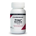 Kirkman – Sink Picolinat 25 mg - Hypoallergenic – 150 vegetariske kapsler – Glutenfri – Casein gratis – Mineraler