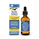 Naturlig Path Silver Wings Colloidal Silver 50ppm (250mcg) Immunstøtte Supplement 2 fl. oz. Dropper