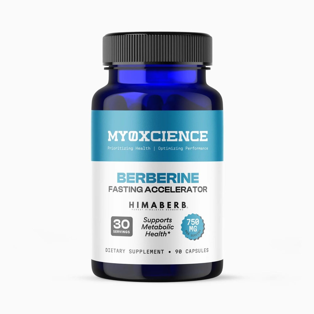 MYOXCIENCE Berberine Fasting Accelerator ® Himaberb Berberine HCL med ALA (Alpha Lipoic Acid) og Biotin (90 kapsler)