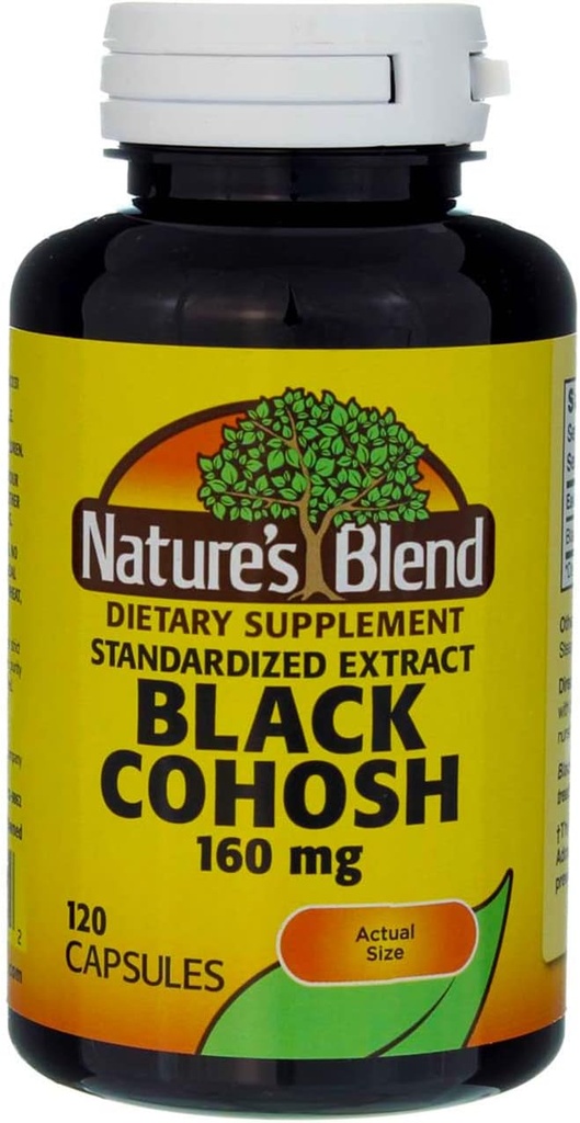 Naturens blanding svart cohosh CP 160MG 120, 079854012132