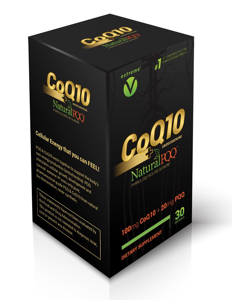 CoQ10 QQ - CoQ10 med naturlig PQQ - Vegetariske Softgels