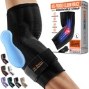 DR. BRACE® Elite Elbow Brace støtte, pustende elbow komprimering ærme med Gel Pad for golfer, Tennis elbow & tedonitt behandling og smertelindring 2024 (svart, stort)