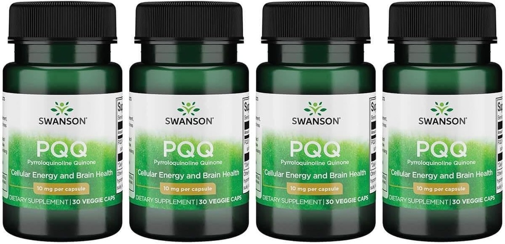 Swanson Pqq Pyrroloquinolin Quinone 10 mg 30 Vegan Caps (4 pakke)