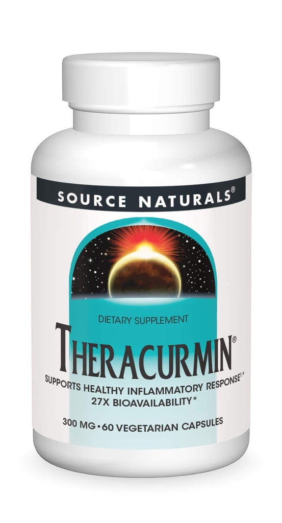 Kilde Naturals Theracurmin, støtter sunn inflammatorisk respons*, 300 mg - 60 vegetariske kapsler