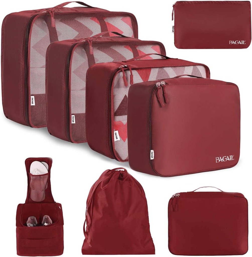 Bagage pakkeorganisatorer for reisetilbehør-vin rød