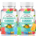 mykbear Kalium Citrate Gummies, høy potens Kalium Citrate 1000mg støtter ben krummer og muskel helse Kalium Gummier for voksne og barn blandet frukt Flavor 120 greve