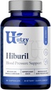 Utzy Naturals Hiburil | Blodtrykksstøtte formel | med Olive Leaf Extract, Hibiscus Extract, & sitron Balm Extract