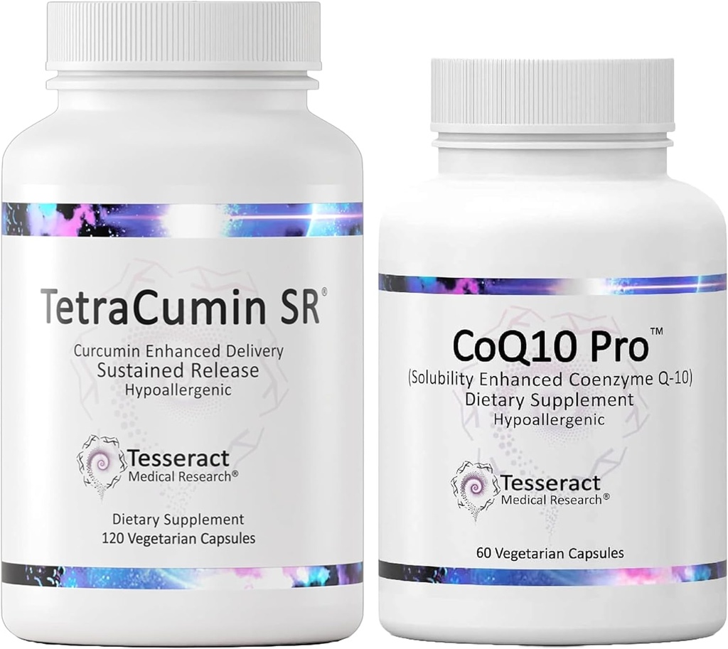 Tesseract Medical Research Body Repair with Vitality Boost, Joint Support Supplement, frigjøring og coenzym Q10 Antioksidant Supplement for optimal helse