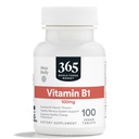 365 av hele matmarkedet, vitamin B1 100mg, vegansk, 100 tabletter