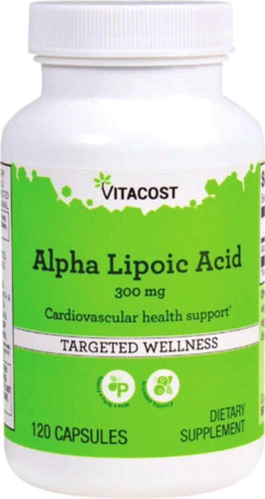 Vitacost Alpha Lipoic Acid - 300 mg - 120 kapsler
