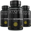 (3 flasker) 15mg Sinkglycinat fra Albion® 6 Essential Trace Bisglycinate Minerals, Manganese, Bor, Chromium, Selenium, Molybdenum Supplement 90 Plantebaserte Vegankapsler