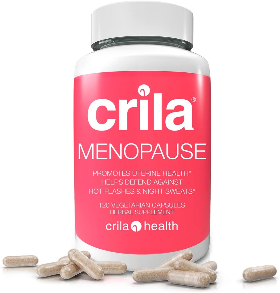 Hot Flash, Mood Swings, og Menopause Hormone Support av Crila I 2 måneders forsyning | Natt Sweats & Hot Flashes Menopause Relief Supplements | Estrogen erstatning for kvinner, naturlige kosttilskudd piller