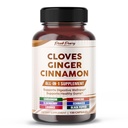 Ultra Cloves med Ginger & kanel - All-in-1 Supplement for digestiv og oral helse støtte - laget i USA - 150 kapsler