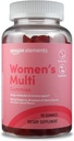 Elements - Voksen kvinners organiske multivitaminer, 90 gummier (30 porsjoner), vegetarisk, glutenfri (tidligere Revly)