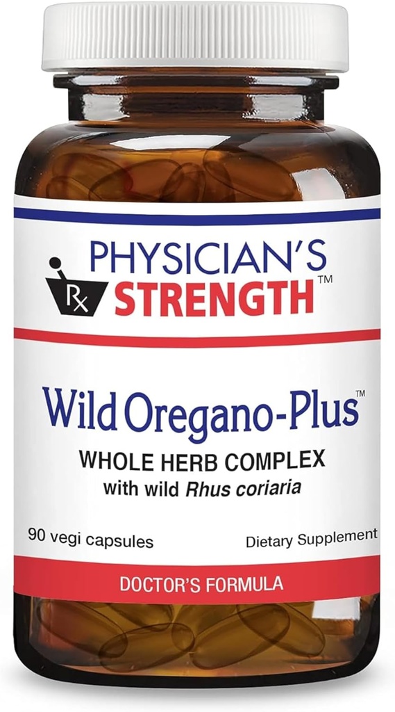 Legens styrke Wild Oregano-Plus - 90 kapsler - støtter sunn immunsystem, dialyse og bein og ledd - ikke-GMO - 90 serveringer