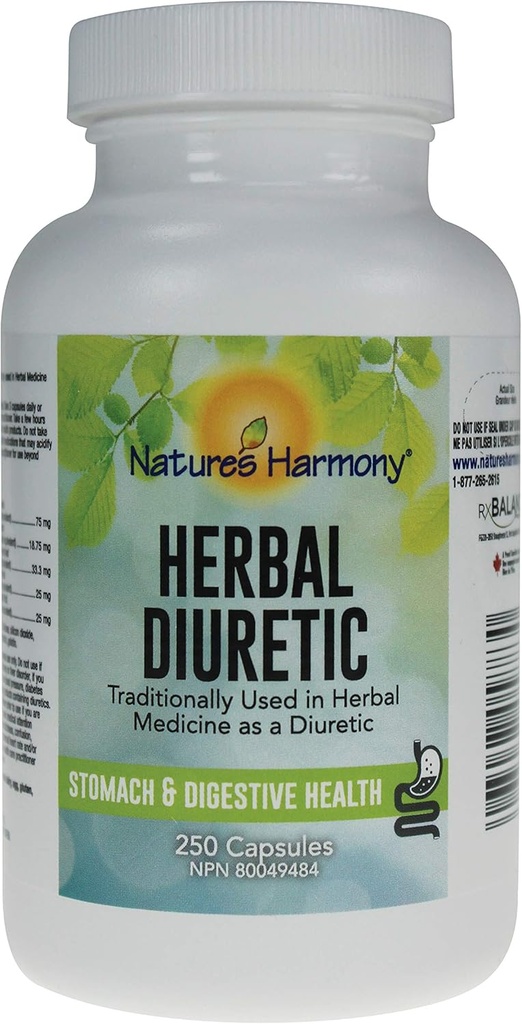 NATURES HARMONY Herbal Diuretisk(250 kapsler)