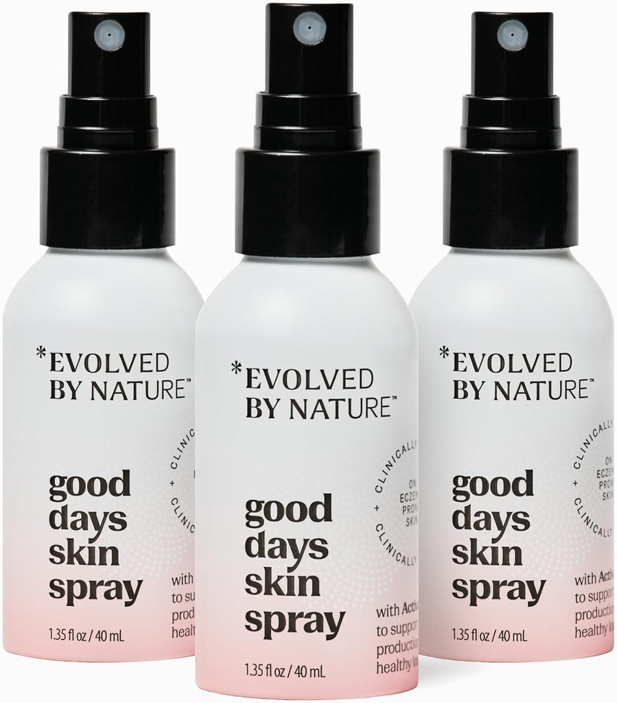 Innblandet av Nature Body Spray & Face Mist for Eczema-prone hud, Good Days Skin Spray, 3 Pack, klinisk bevist kropp & ansiktsspray, bidrar til å redusere irritasjon og rødhet av tørr og sensitive hud