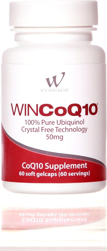 Win CoQ10 ren Ubiquinol 50 mg, 60 serveringer