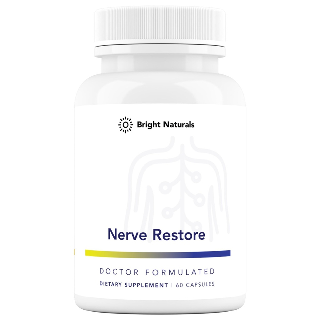 Nerve Restore - Nerve Support Supplement - Inkluderer Pea, Hvit Willow, og B-Vitamin Nerve Support Complex for avansert Nerve Helsestøtte - laget i USA, 60 Kapsler