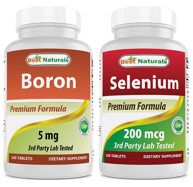 Bor 5 mg & selen 200 mikrog