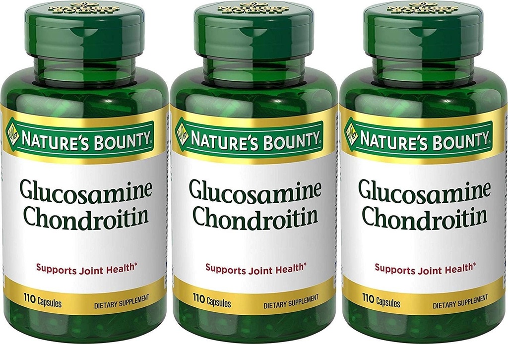 Naturens Bounty Glucosamine Chondroitin Complex, 110 greve (pakke med 3)
