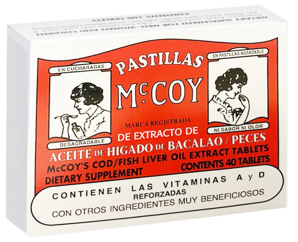 Mccoy Cod/Fish Liver Oil Extract tabletter 40