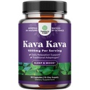 Kava Kava Root Extract Supplement 1000mg - Hurtigvirkende Herbal Støtte med Kavalactones for balansert Mood - slapp av beroligende kapsler for stressstøtte og bedre søvn - 15 Services