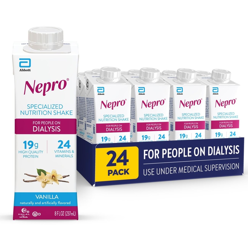 Nepro flytende ernæring, hjemmelaget vanilla, 8-Ounce plastflasker (pakke med 24)