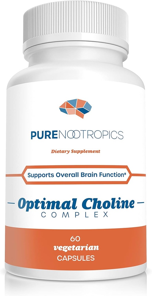 Rene nootropics - Optimal Choline Complex - Alpha GPC/CDP Citicolin Blend - 300 mg | Kognitiv støtte | Brain & Muscle Support
