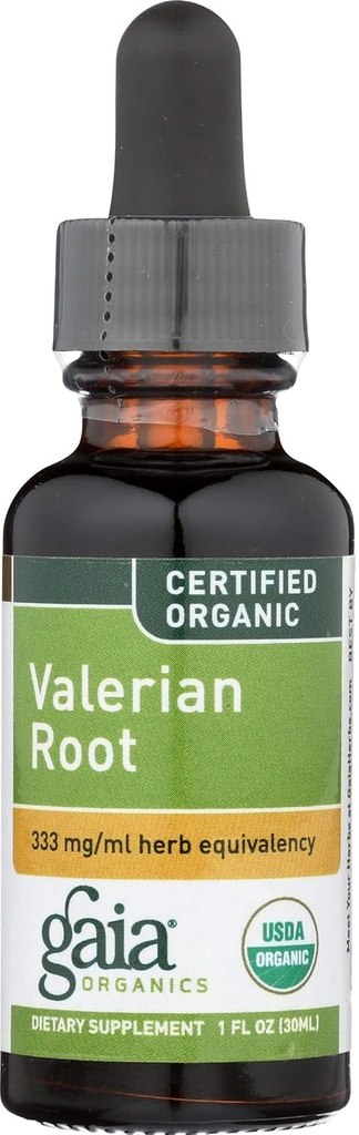 Gaia urter organisk Valerian Root Extract, 1 Fz
