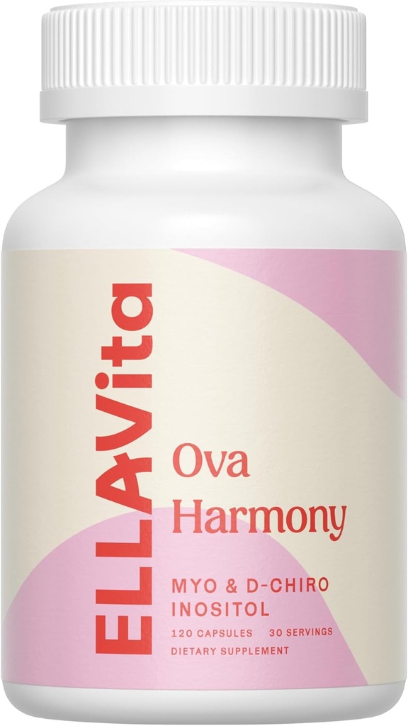 Ova Harmony - Myo & D Chiro Inositol Capsule - 40:1 Ratio - Ovarian funksjonsstøtte - Hormonal Balance - 120 Inositol Supplement Kapsler